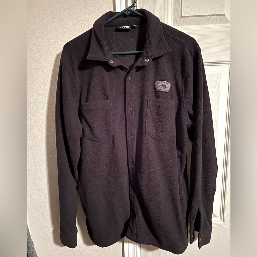 Vans snap up fleece shirt jacket.  Size Medium.